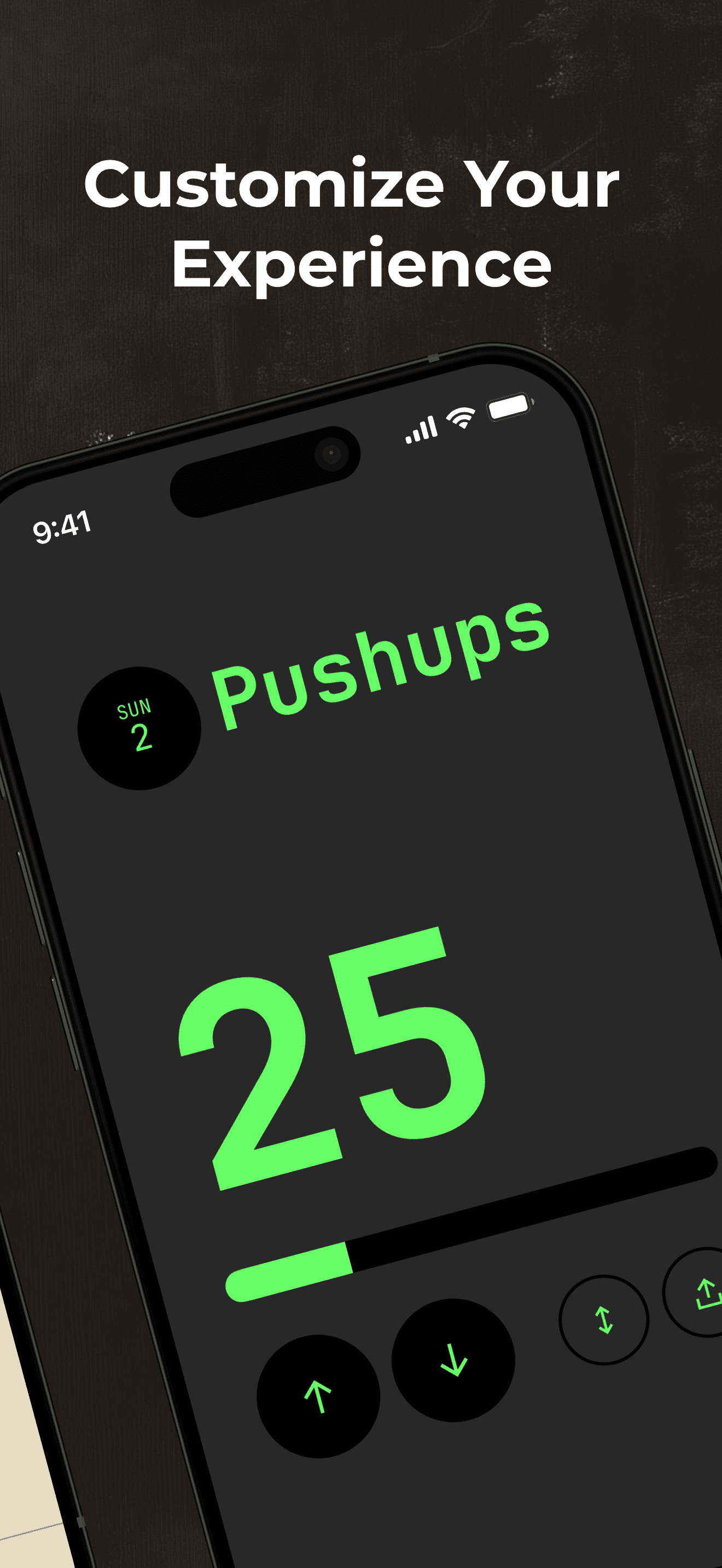 Customize - dark green theme